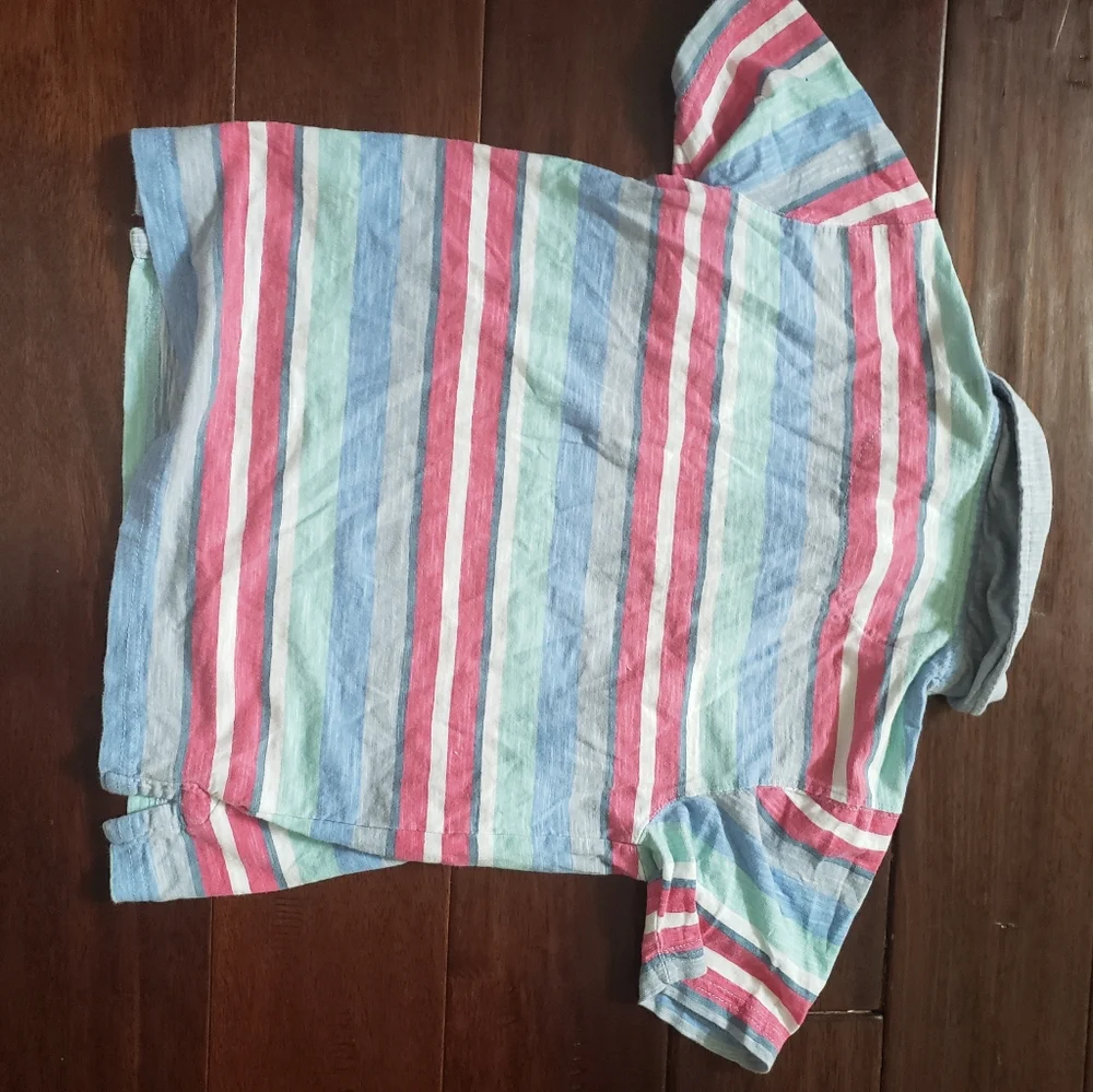 Boys Striped Polo Shirt - Picture 3 of 3